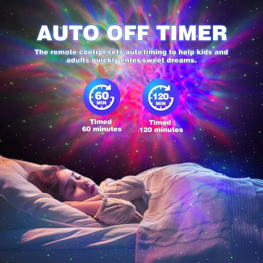 Astronaut Galaxy Star Projector HR-F3 Night Light with Remote & Timer, LED Nebul